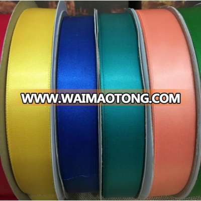 Fashion double face nylon satin ribbon with print nylon ink ribbon for packing use